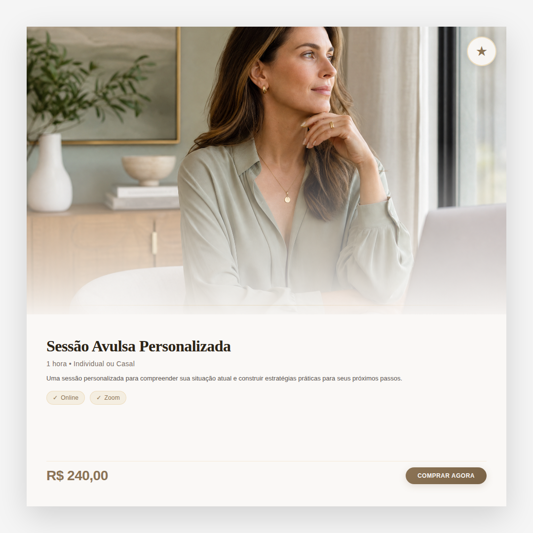 Sessão Avulsa Personalizada
